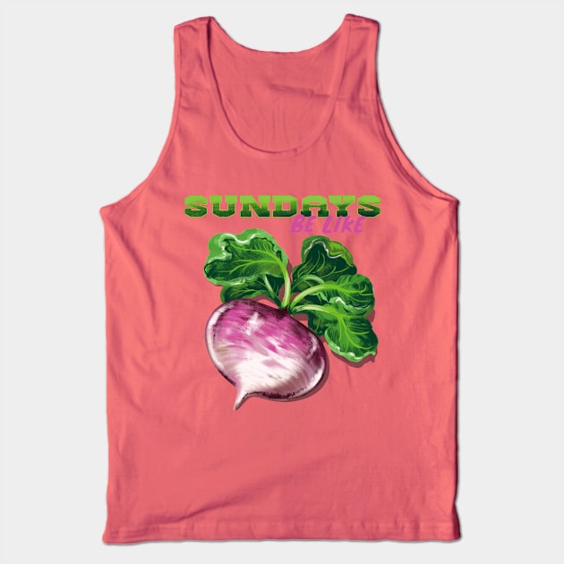 Sunday Turnips Tank Top by Tiramel